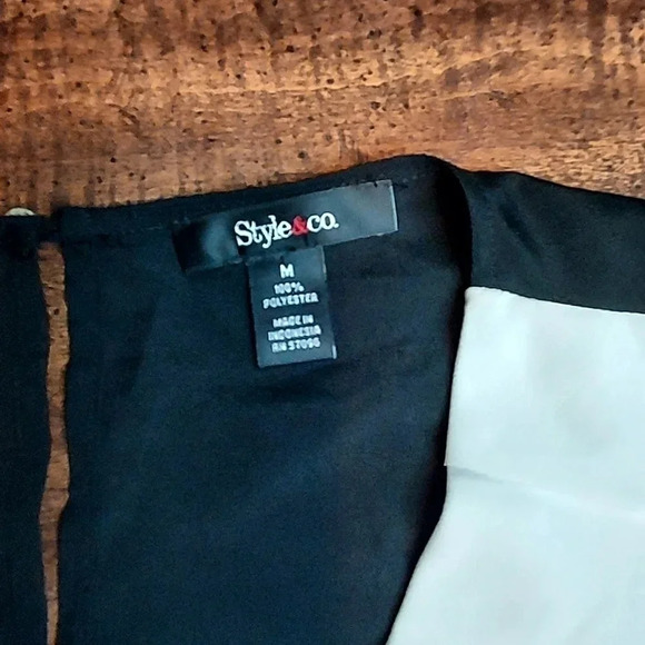 Style&Co Women's Layered Multi Colored Sleeveless Top Blouse Size Medium - Picture 4 of 8